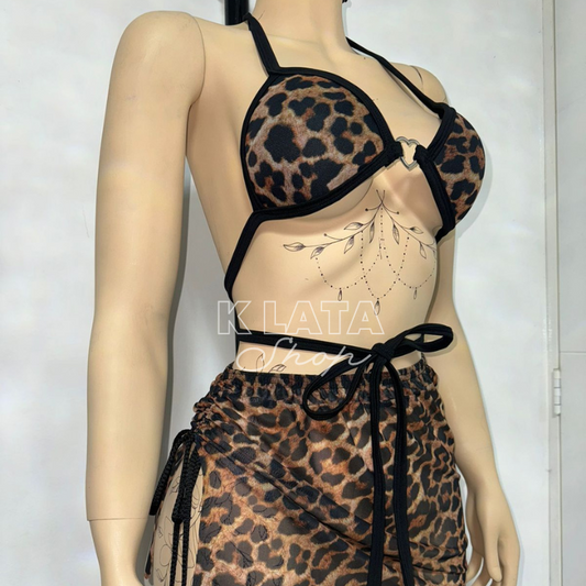 Set Tul Animal Print